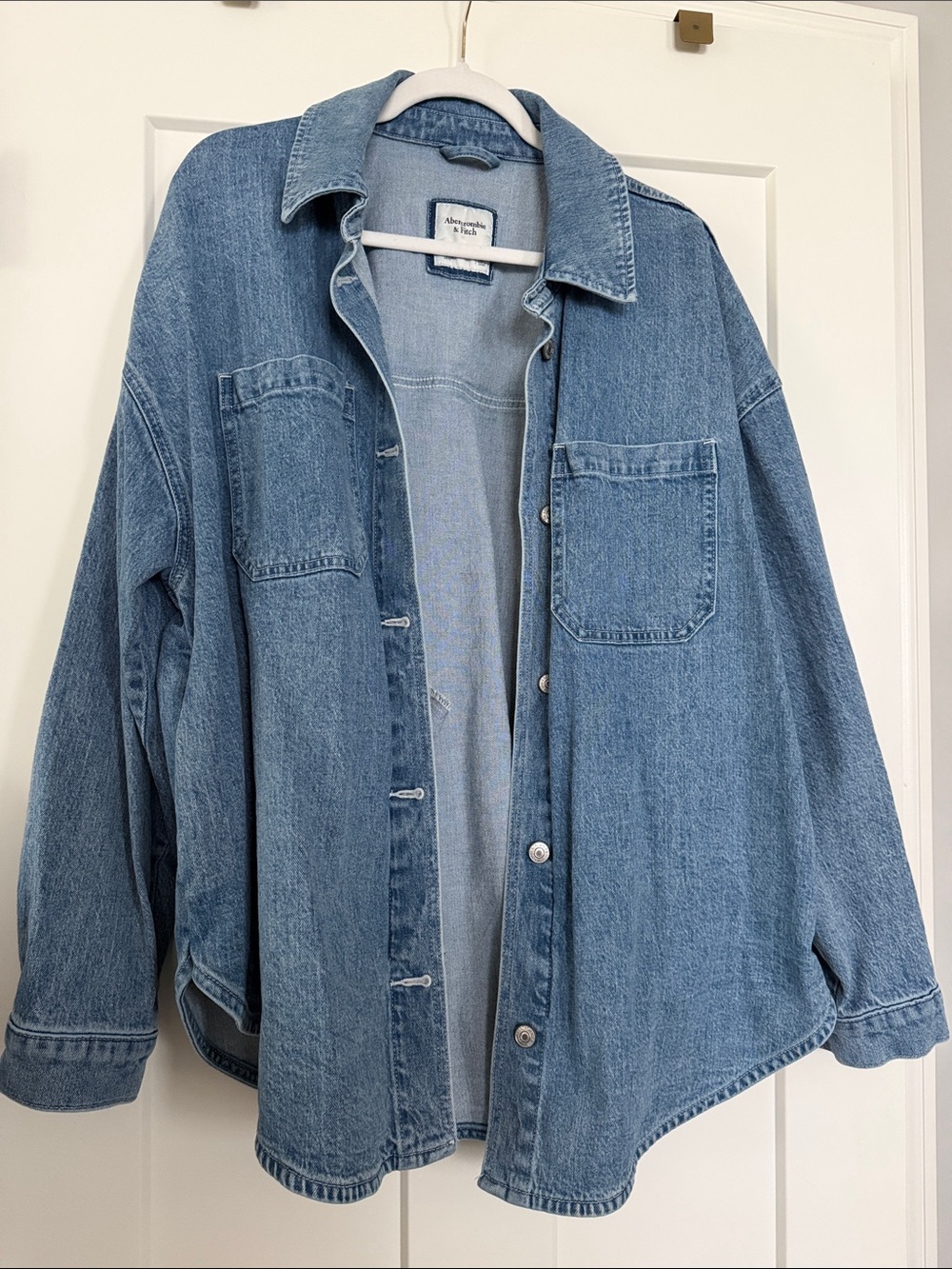 Abercrombie & Fitch Light Blue Denim Jean Jacket - Picture 4 of 4